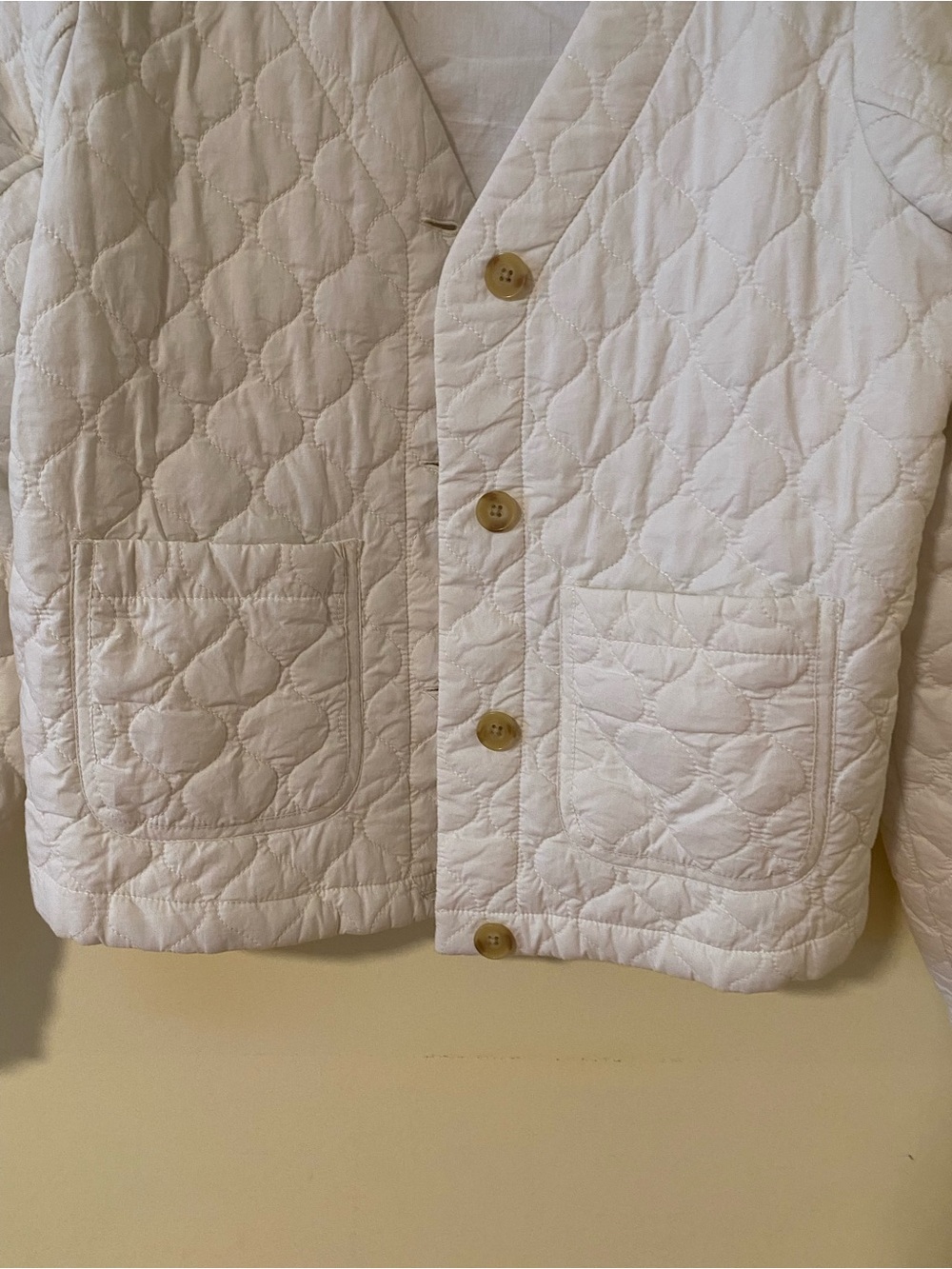 GoodThreads White Quilted Puffer Jacket - Picture 6 of 11